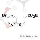 Molecular Structure of 1016778-88-3 (3-[(5-Bromo-2-pyrdinyl)thio]propionic acid)
